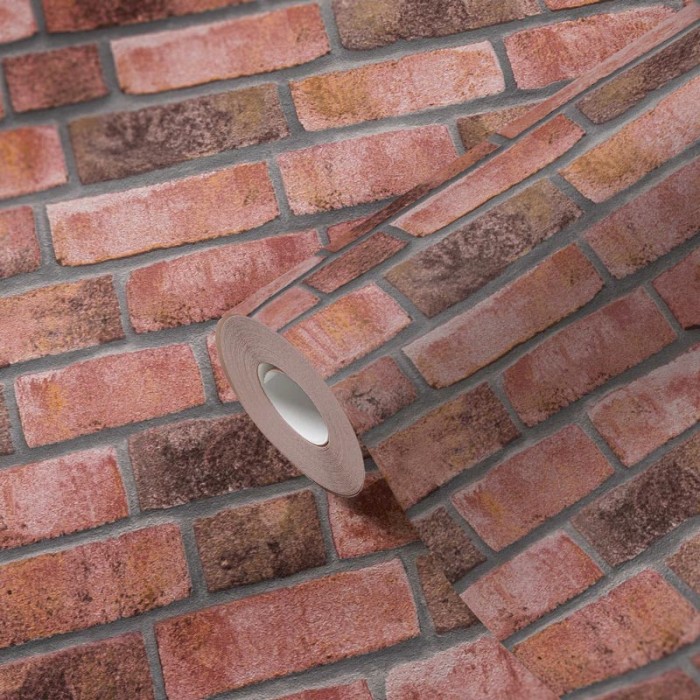 Papeldecor|Wallpaper light brown exposed brick|Brick Imitation