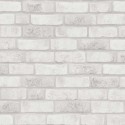 Papeldecor|Wallpaper white and gray exposed brick|Brick Imitation