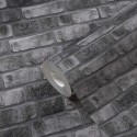 Papeldecor|Papel pintado ladrillo gris urban|Imitacion Ladrillo