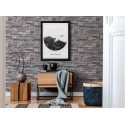 Papeldecor|Tapete in Steinmauer-Optik grau|Steinimitat