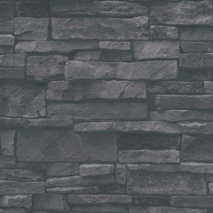 Papeldecor|Papier Peint mur en pierre grise naturelle|Imitation Pierre