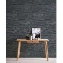 Papeldecor|Papier Peint mur pierre noir lisse|Imitation Pierre