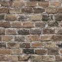 Papeldecor|Wallpaper rustic brown brick|Brick Imitation