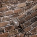Papeldecor|Wallpaper rustic brown brick|Brick Imitation
