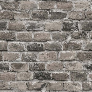 Papeldecor|Tapete schwarze Backsteinprägung|Ziegelimitat