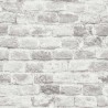 Papeldecor|Papier Peint brique blanche enduite|Imitation Brique
