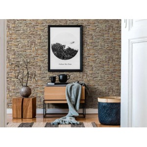 Papeldecor|Papel Pintado muro piedra gris natural|Imitacion Piedra 2