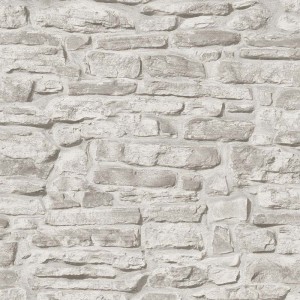 Papeldecor|Papel Pintado muro piedra gris natural|Imitacion Piedra