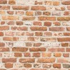 Papeldecor|Wallpaper industrial brown brick|Brick Imitation
