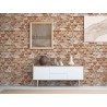 Papeldecor|Wallpaper industrial brown brick|Brick Imitation