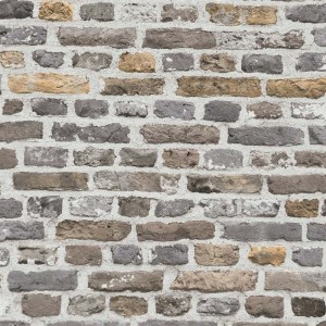 Papeldecor|Papier Peint brique noire en relief|Imitation Brique