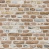 Papeldecor|Papier Peint brique marron relief|Imitation Brique