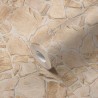 Papeldecor|Wallpaper natural gray stone wall|Stone Imitation