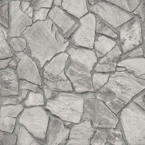Papeldecor|Wallpaper natural gray stone wall|Stone Imitation