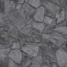 Papeldecor|Papier Peint pierre gris foncé naturel|Imitation Pierre