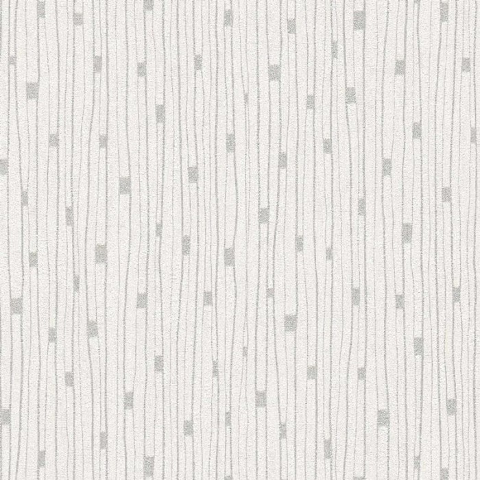 2-5669 - Papel Pintado minimalista plata metalizado