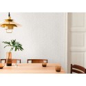 Papeldecor|Papier Peint minimaliste blanc argenté brillant|Papier Peint