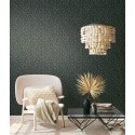 Papeldecor|Papel Pintado moderno negro dorado brillante|Papel Pintado