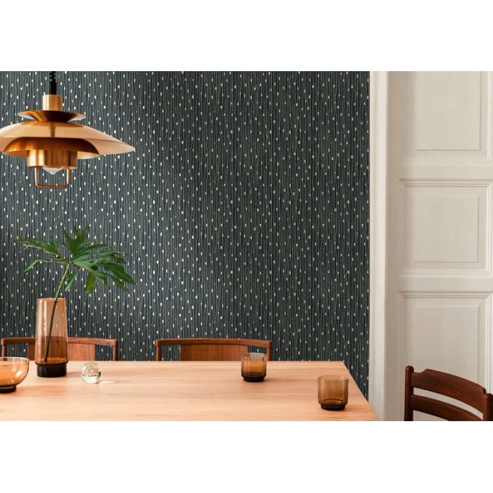 Papeldecor|Moderne glänzende schwarze goldene Tapete|Tapeten