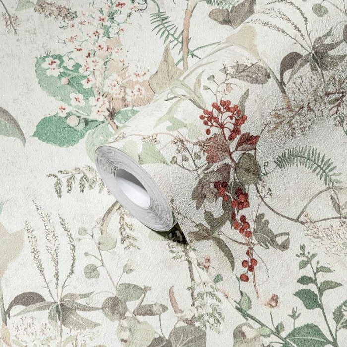 Papeldecor|Papier Peint fleurs sauvages romantiques|Papier Peint
