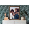 Papeldecor|Wallpaper petroleum blue 3D concrete|Wallpaper