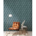 Papeldecor|Wallpaper petroleum blue 3D concrete|Wallpaper