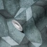 Papeldecor|Tapete 3D Beton in Petrolblau|Tapeten
