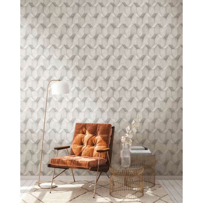 Papeldecor|Tapete zeitgenössischer 3D-Beton|Tapeten
