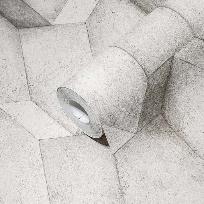 Papeldecor|Wallpaper contemporary 3D concrete|Wallpaper