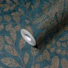Papeldecor|Wallpaper petrol blue ferns|Wallpaper