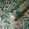 Papeldecor|Wallpaper bright golden green flowers|Wallpaper