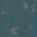 Papeldecor|Tapete glänzender goldener blauer Gips|Tapeten