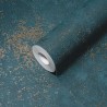 Papeldecor|Tapete glänzender goldener blauer Gips|Tapeten