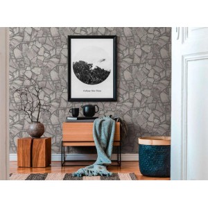Papeldecor|Tapete moderne rustikale Steinmauer|Steinimitat 2