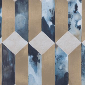 Eijffinger|Papier peint vagues japonaises noir métallisé|Papier Peint