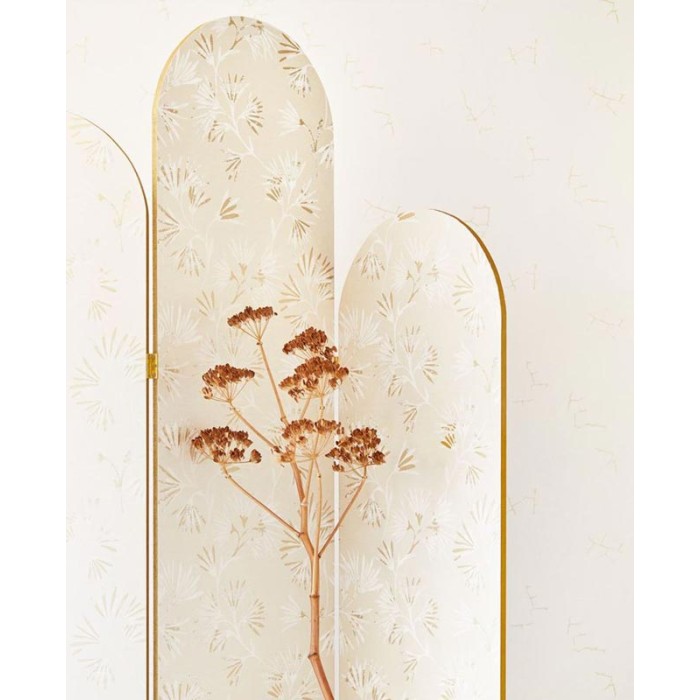 Eijffinger|Japanische Blumentapete mit metallischen Details|Tapeten