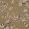 Eijffinger|Papier peint floral chrysanthèmes japonais ocre métallisé|Papier Peint