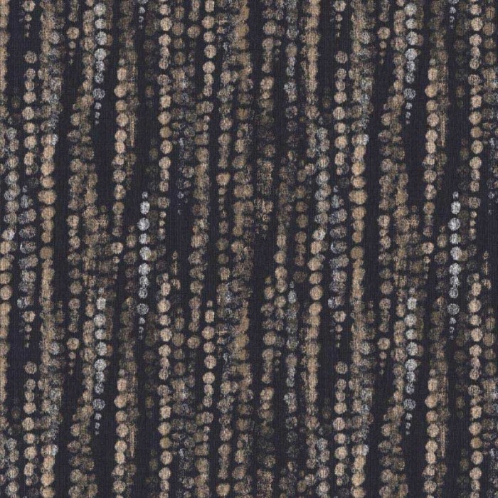Eijffinger|Papel pintado puntos abstractos negro azul dorado brillante|Papel Pintado