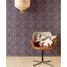 Eijffinger|Abstract dotted wallpaper in black, blue and shiny gold|Wallpaper