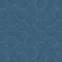 Eijffinger|Papier peint géométrique nid d’abeilles bleu|Papier Peint