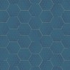 Eijffinger|Geometric honeycomb wallpaper in blue|Wallpaper