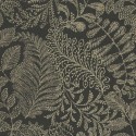 Eijffinger|Scandinavian wallpaper with black and gold ferns|Wallpaper