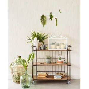 Papeldecor|Wallpaper watercolor green jungle birds|Wallpaper 2
