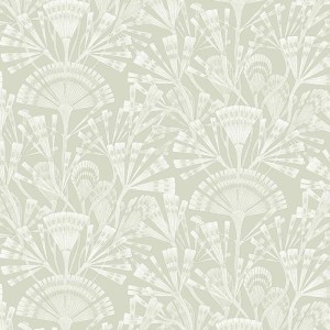 Papeldecor|Papel pintado floral rosa estilo Art Nouveau|Papel Pintado