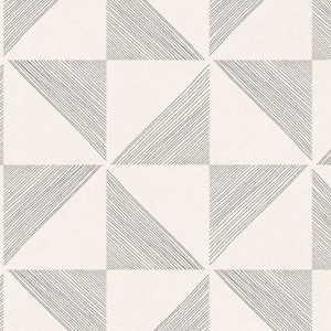 Eijffinger|Papier peint scandinave carreaux triangles beige et vert|Papier Peint