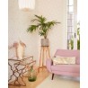 Eijffinger|Papier peint scandinave carreaux triangles rose pastel|Papier Peint