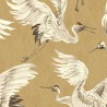 Eijffinger|Papier peint oriental grues jaune ocre|Papier Peint