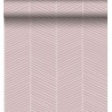Papeldecor|Striped wallpaper herringbone pattern pink|Clearance