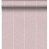 Papeldecor|Gestreifte Tapete Fischgrätmuster rosa|Tapeten-Ausverkauf