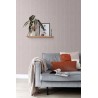 Papeldecor|Striped wallpaper herringbone pattern pink|Clearance